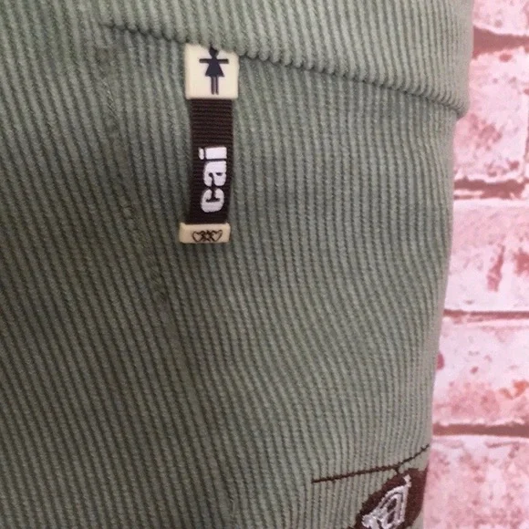 Cold As Ice Moss Green Brushed Corduroy Ski and  Snowboard Pants - Picture 4 of 10